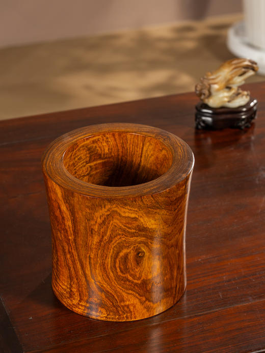 黄花梨束腰笔筒 商品图3