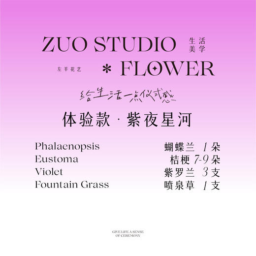 体验款【紫夜星河】蝴蝶兰1朵/桔梗7-9朵/紫罗兰3支/喷泉草1支/梦幻浪漫感/氛围感/鲜花蛋糕伴侣 商品图3