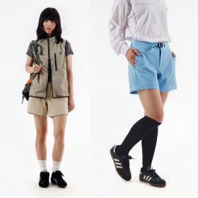 CryingCenter 宝蓝多色山系户外速干透气运动短裤女款 哭喊中心