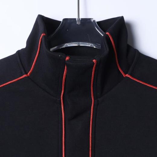 26WY10SDSA男士秋冬新款痞帅男装潮牌撞色线条立领卫衣百搭套头时尚上衣 商品图2