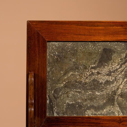 清	黄花梨镶绿石案屏 商品图3