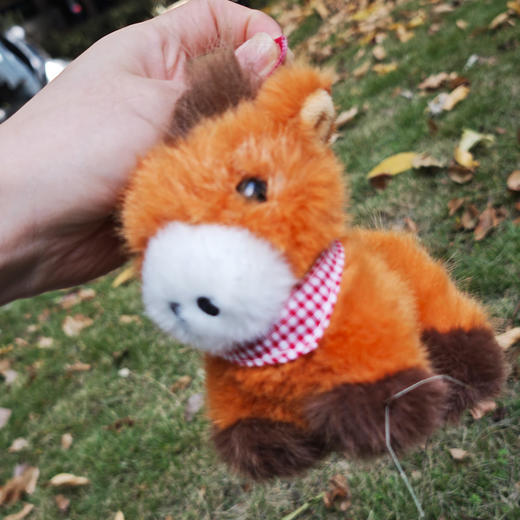 积分兑11cm三角巾小马毛绒公仔玩具-纪念日百货门店同款168047371 商品图4