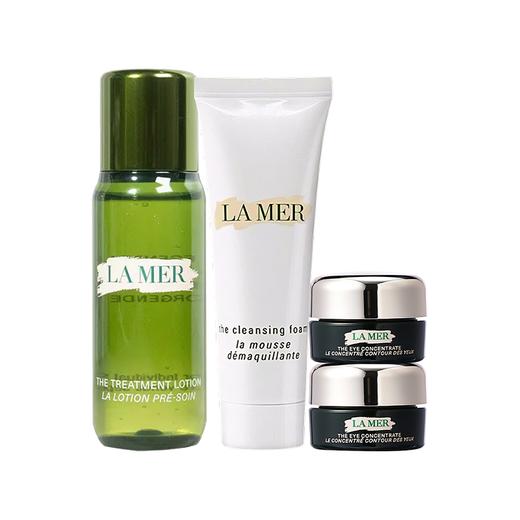送礼袋【1210跨境仓发货】LAMER海蓝之谜洗护四件套 精萃水30ml+洁面30ml+眼霜5ml*2 商品图1