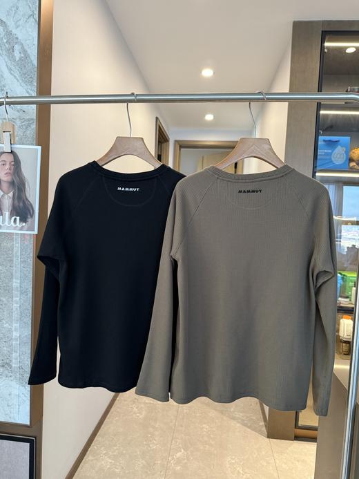 .加绒MAMMUT猛犸象Fleeced华夫格加绒，科技面料中层长袖衫  纹理长袖 商品图1