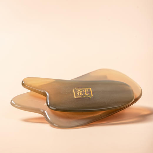 手工打磨的黄牛角刮痧板+霍霍巴油 商品图2