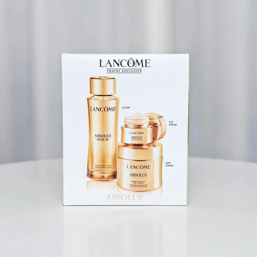 【跨境直邮】兰蔻菁纯三件套组合兰蔻菁纯精华水150ml+兰蔻菁纯面霜60ml+兰蔻菁纯眼霜20ml 商品图3