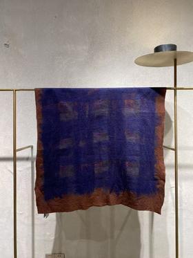 Silvana Manetti 夕夜幕格纹羊毛手工毡艺织毯