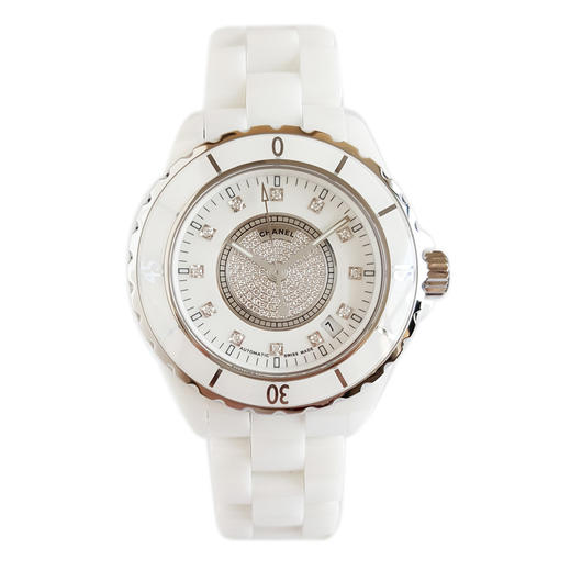 【95新】CHANEL 香奈儿H1759自动机械机芯日期显示38MM（中性款）J12系列陶瓷 241225NJS05 商品图0