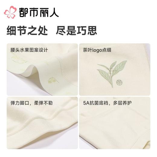 都市丽人内裤女士内裤50支棉内裤棉质内裤舒肤棉LKC5C4 商品图3