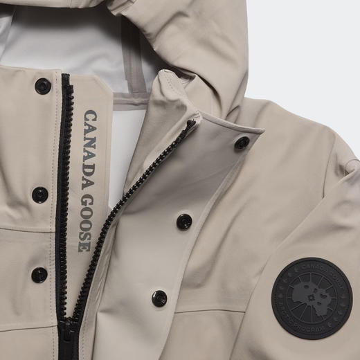 CANADA GOOSE 加拿大鹅 男士徽标贴花连帽防水外套 卡其色 5633MB 9432 商品图1