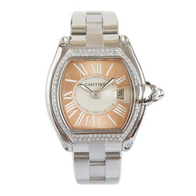 【95新】CARTIER  卡地亚W62054V3石英机芯日期显示32*37MM（女款）跑车系列精钢；后镶钻石 241225TJ20
