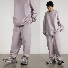 CryingCenter 脏紫色Cityboy针织运动裤重磅宽松休闲小logo哭喊