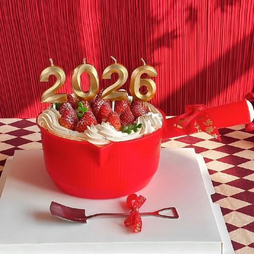 【2026盆满钵满】水瓢草莓蛋糕 商品图0