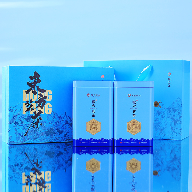 2025新茶上市徽六一级黄山毛峰绿茶茶叶徽小六礼盒装206g节日年货送礼