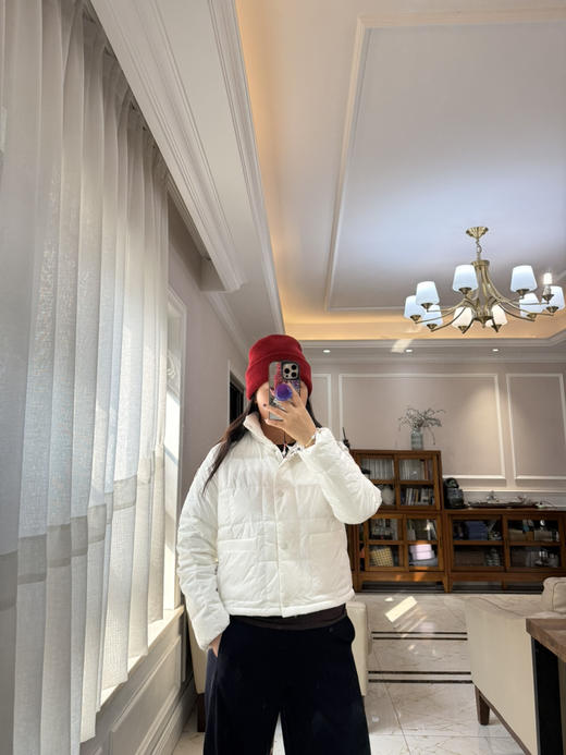 帮工厂亏清 别退换 忙可白色 鹅绒轻羽绒 短款 3码适合135以内 商品图12