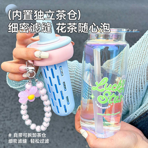 时尚花花耐高温水杯 商品图3