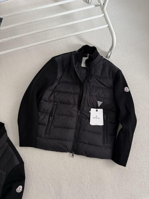 蒙口25新款羊毛针织休闲立领鹅绒羽绒服 商品图3