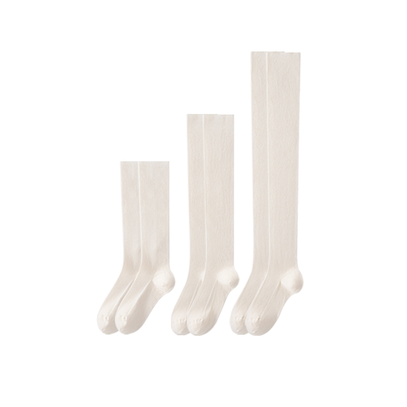 小腿袜/及膝袜/过膝袜 | 本白色 22-24cm（适合36-39码）日系长筒袜 小亘【贴身衣物一经售出非质量问题不退不换】