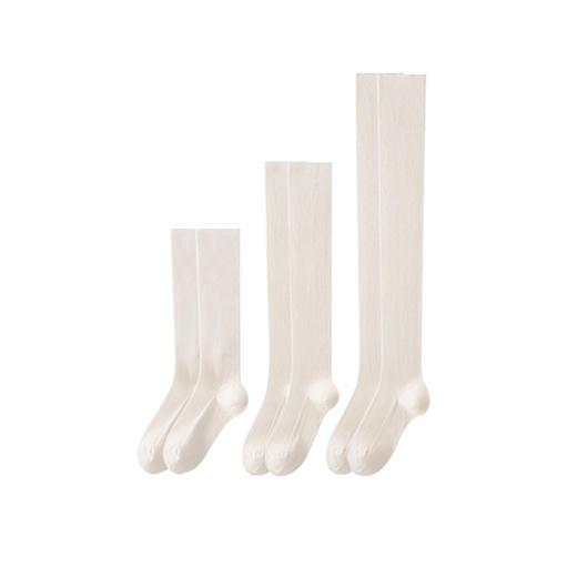 小腿袜/及膝袜/过膝袜 | 本白色 22-24cm（适合36-39码）日系长筒袜 小亘【贴身衣物一经售出非质量问题不退不换】 商品图0
