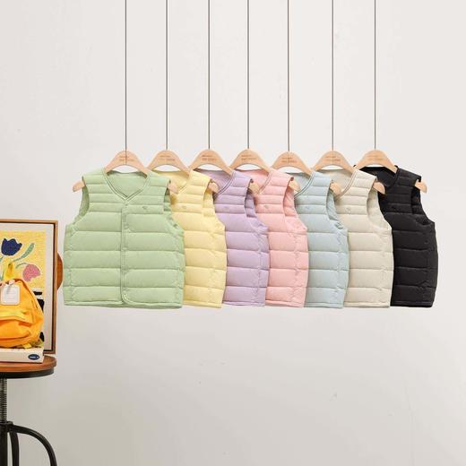 【儿童羽绒马甲】秋冬内搭外穿  90%白鸭绒 御寒保暖 多色萌趣 ！ 商品图7