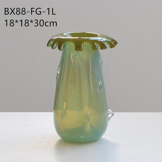 碧轩厚重不规则玻璃花瓶水培花器家居软装饰品创意工艺品批发 商品图4