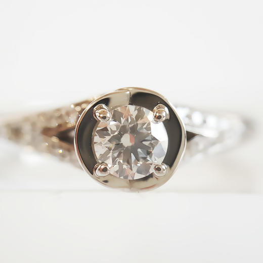 【95新】BVLGARI宝格丽3521160.30ct铂金镶钻钻石戒指55号女士 251225TJ39 商品图2