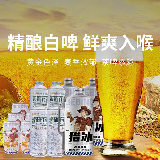 【猎冰精酿啤酒】弱碱水酿造，麦香爽口饱满，一饮难忘！ 商品图0