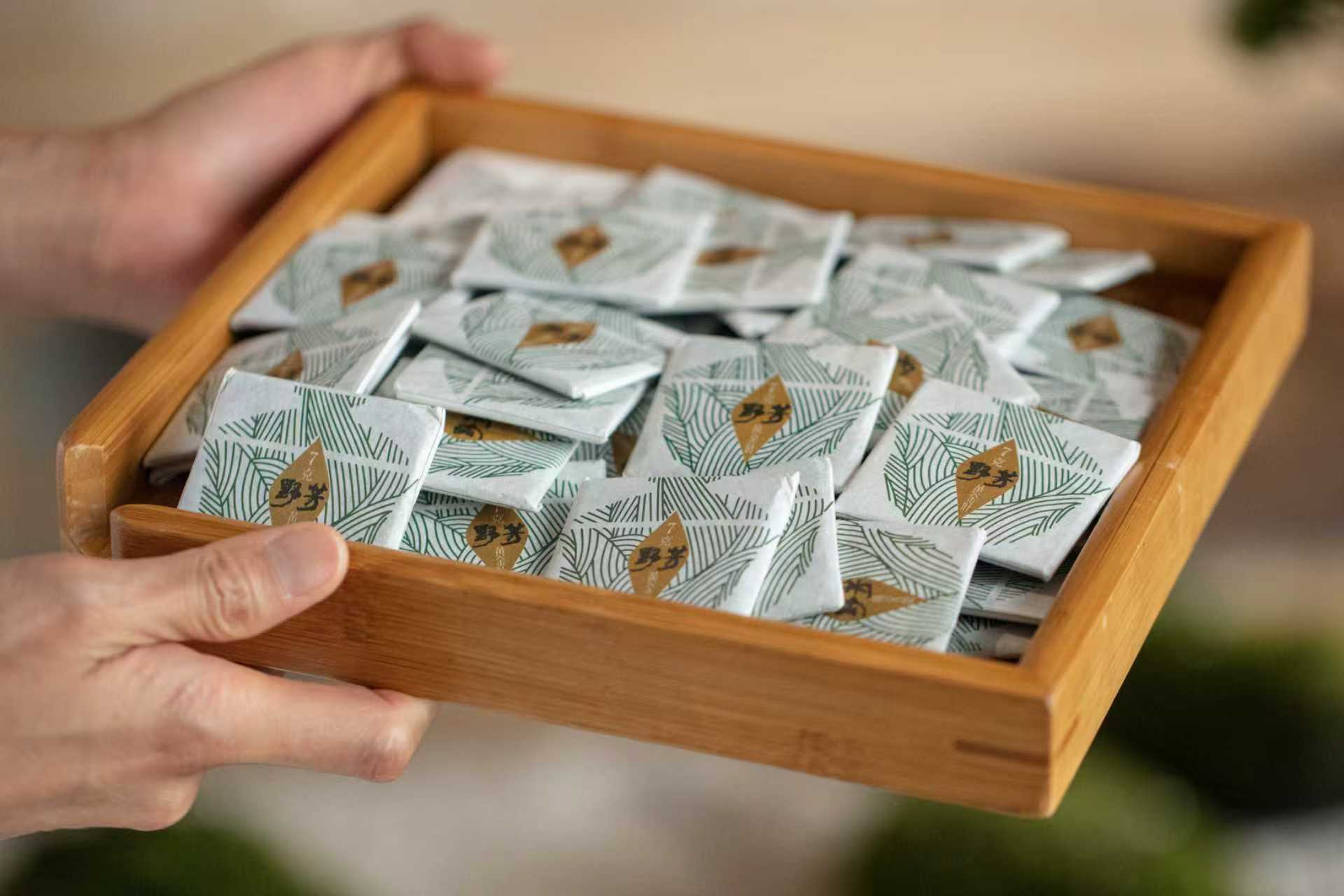 【2019野芳古树黄金叶】 500年以上纯野放古树茶，妖孽般的黄金叶