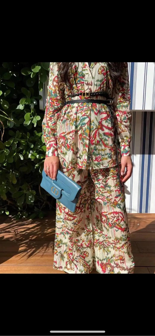 Dior Double 21春夏系列 蓝色 链条 斜挎包 商品图2