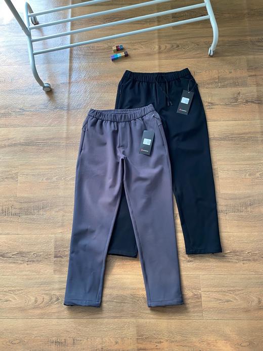 LULU经典款RunState系列男士跑步健身加绒加厚软壳防风运动速干长裤 商品图0