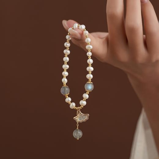 【桃夭·珍珠手串】天然复古淡水珍珠手链 送妈妈送爱人 商品图1