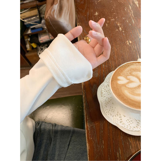 <曾小咸推荐>2.11现货秒杀 ！微信超特价！韩系刺绣加绒长袖t恤 日常139.99 立减70 秒杀69.99！！ 商品图4