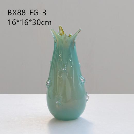 碧轩创意现代简约厚重双色琉璃花瓶软装酒店花盆居家台面琉璃果盘 商品图12