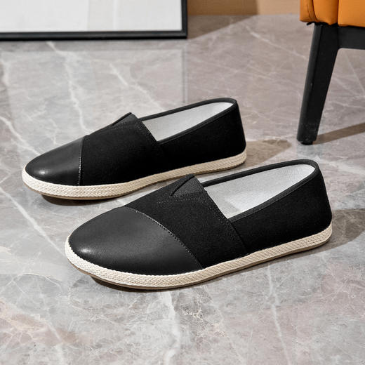 本草布鞋 v松紧皮布搭配 商品图0