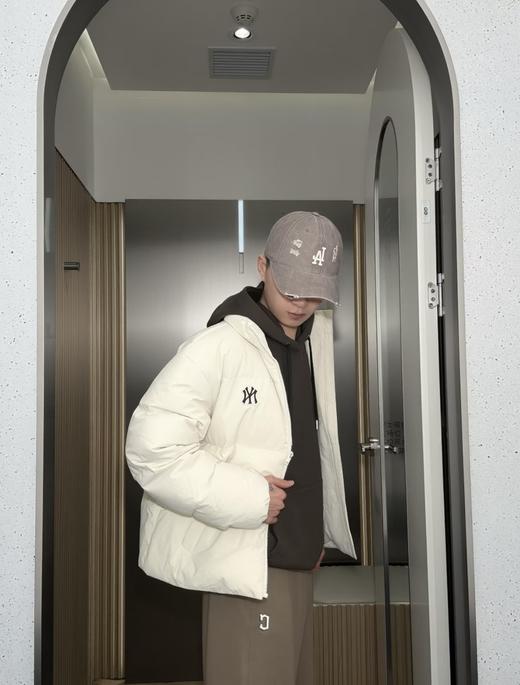 新款MLB简约百搭保暖立领男女运动休闲羽绒服外套 商品图1