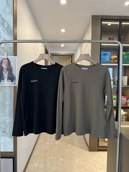 .加绒MAMMUT猛犸象Fleeced华夫格加绒，科技面料中层长袖衫  纹理长袖 商品图0