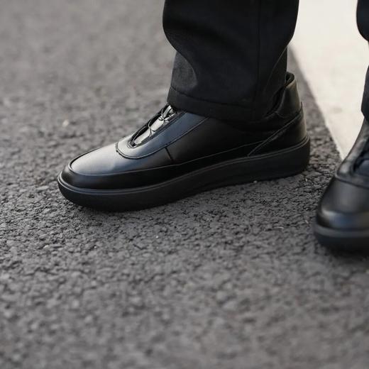 旋转纽扣头层牛皮防滑百搭复古德训运动休闲男鞋 商品图1