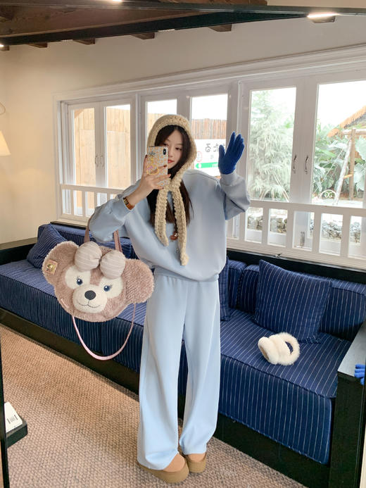 <曾小咸推荐>现货秒杀 ！微信超特价！ 韩系纯色卫衣 日常169.99 立减80 秒杀79.99！！休闲卫裤 日常159.99 立减90 秒杀69.99！！ 商品图6