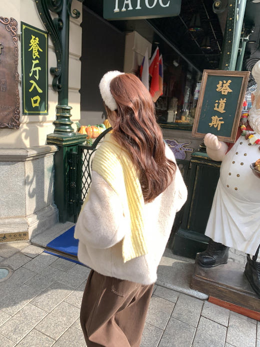 <曾小咸推荐>现货秒杀 ！微信超特价！韩系保暖环保皮草毛绒外套 日常339.99 立减170 秒杀169.99！！ 商品图7