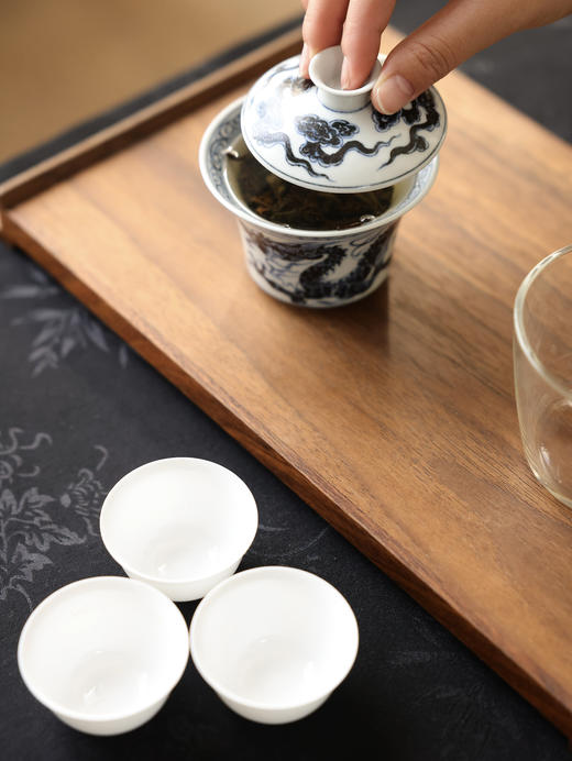 【元岚堂】元青花龙纹马蹄二才盖碗满容约150c 商品图10