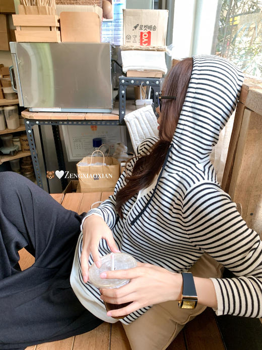 <曾小咸推荐>现货秒杀 ！微信超特价！韩系2色假两件长袖T恤 日常119.99 立减40 秒杀79.99！！ 商品图7