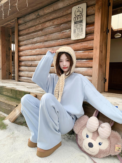 <曾小咸推荐>现货秒杀 ！微信超特价！ 韩系纯色卫衣 日常169.99 立减80 秒杀79.99！！休闲卫裤 日常159.99 立减90 秒杀69.99！！ 商品图12