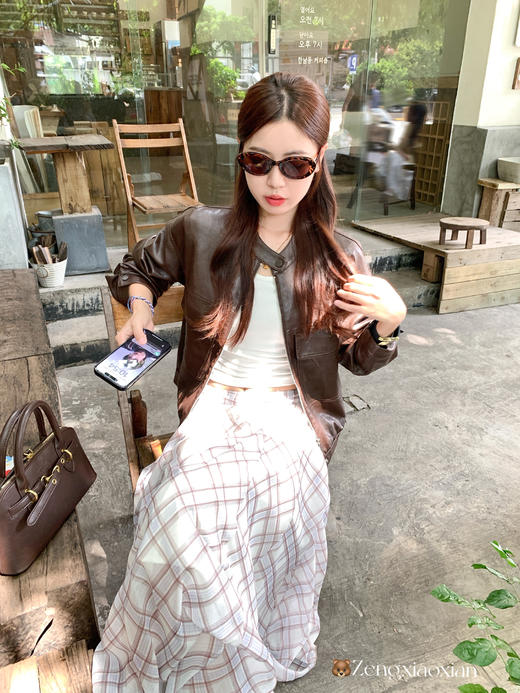 <曾小咸推荐>现货秒杀 ！微信超特价！美式机车风pu皮衣夹克 日常299.99 立减160 秒杀139.99！！ 商品图7