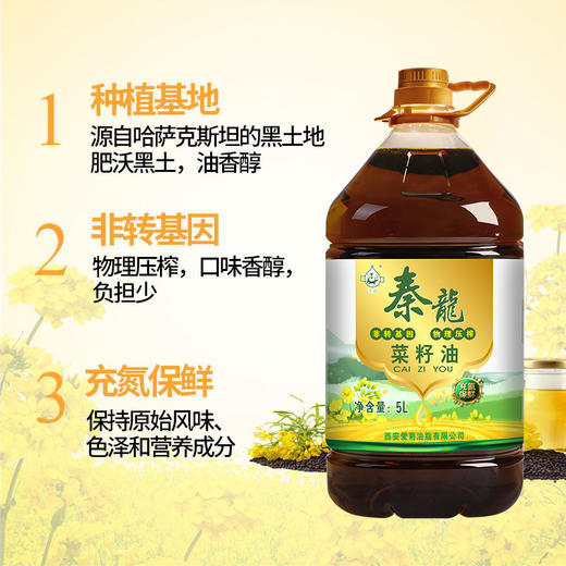 爱菊秦龙菜籽油5L 商品图1