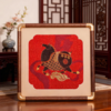 万事利 方形织锦镜框画 摆件 【神驹献宝款】18*18cm 新年送礼自用 商品缩略图3