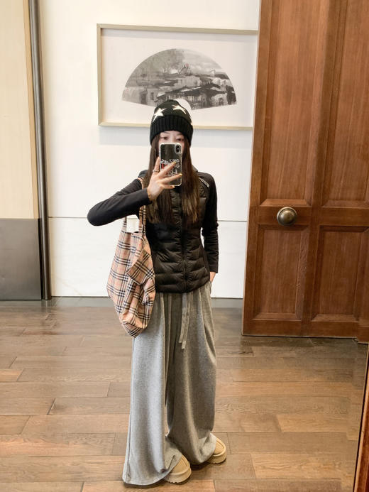 <曾小咸推荐>现货秒杀 ！微信超特价！2色韩系抽绳阔腿休闲裤 日常159.99 立减80 秒杀79.99！！牛角扣毛衣开衫特价89.99！ 商品图9