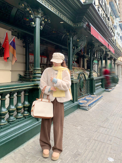 <曾小咸推荐>现货秒杀 ！微信超特价！韩系保暖环保皮草毛绒外套 日常339.99 立减170 秒杀169.99！！ 商品图8