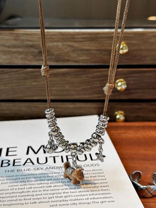 正品Binalu纯手工星球幸运木马可调节双面戴毛衣链 商品图1