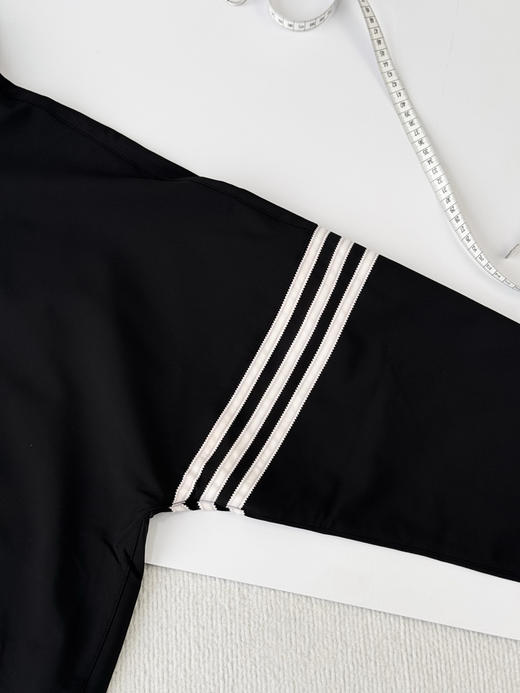 原单正品 Adidas阿迪达斯 originals三叶草条纹立领拉链夹克外套，HM1868，奥莱订单！朴宰范同款！
颜色：黑色
尺码：l xl xxl 商品图2