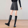 「自」全新升级【铂金会员137/天猫179/差价42】(44033)洛诗琳高腰亮片羊毛呢短裤2026新款气质显瘦A字百搭阔腿裤 商品缩略图1